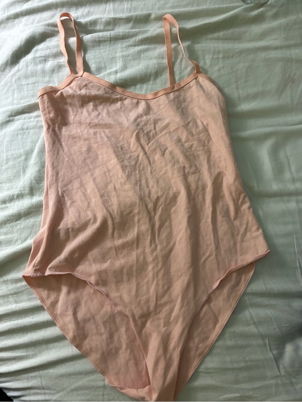 American Apparel Leotard Peach Pink
